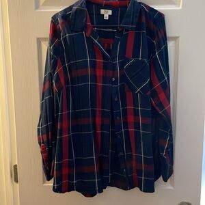 Button up plaid